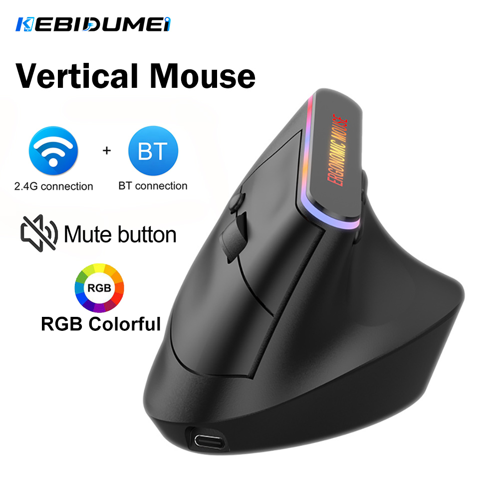 Pc Gaming Gta 6 - KEBIDUMEI Vertical Mouse Bluetooth 5.2 2.4G