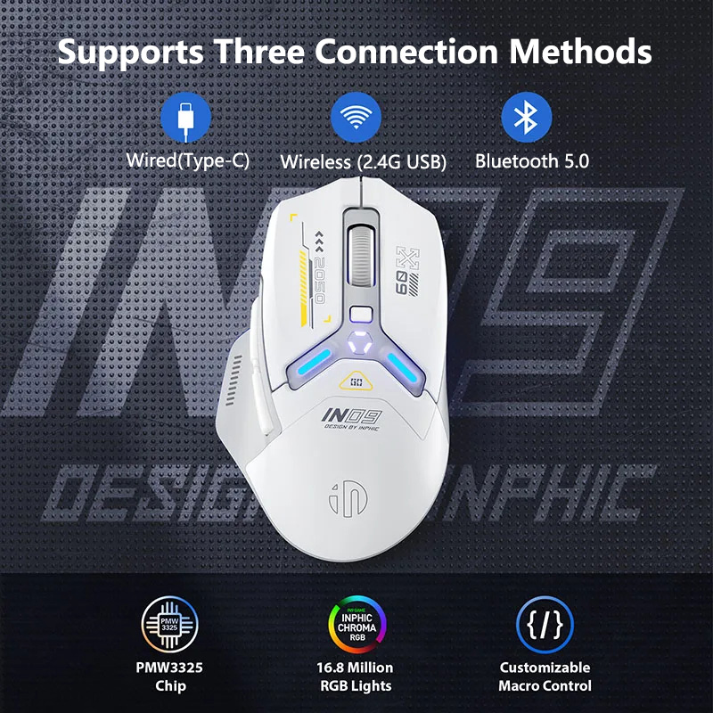 INPHIC IN9 Tri-mode Wireless G - Pc Gaming Gta 6 ulasan dan harga