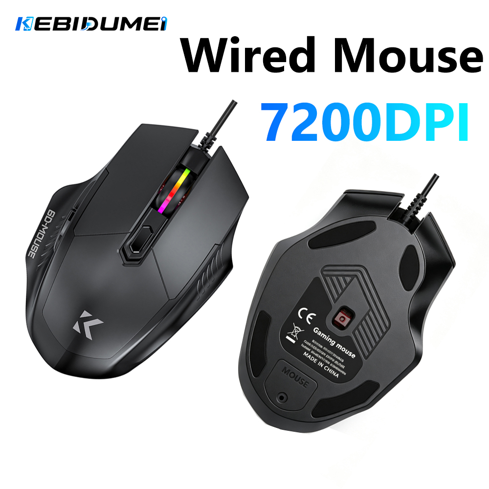 KEBIDUMEI 7200DPI Wired Mouse  - Pc Gaming Gta 6 ulasan dan harga