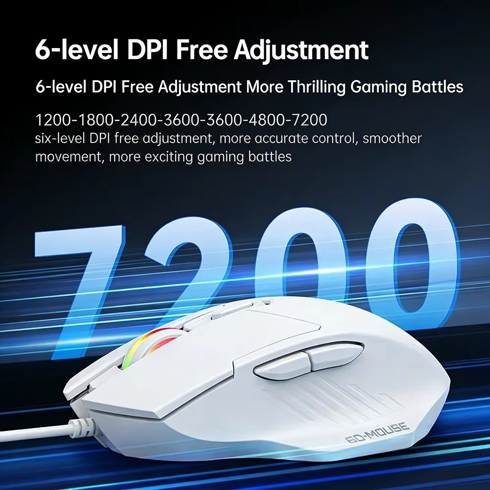 KEBIDUMEI 7200DPI Wired Mouse  - Pc Gaming Gta 6 ulasan dan harga