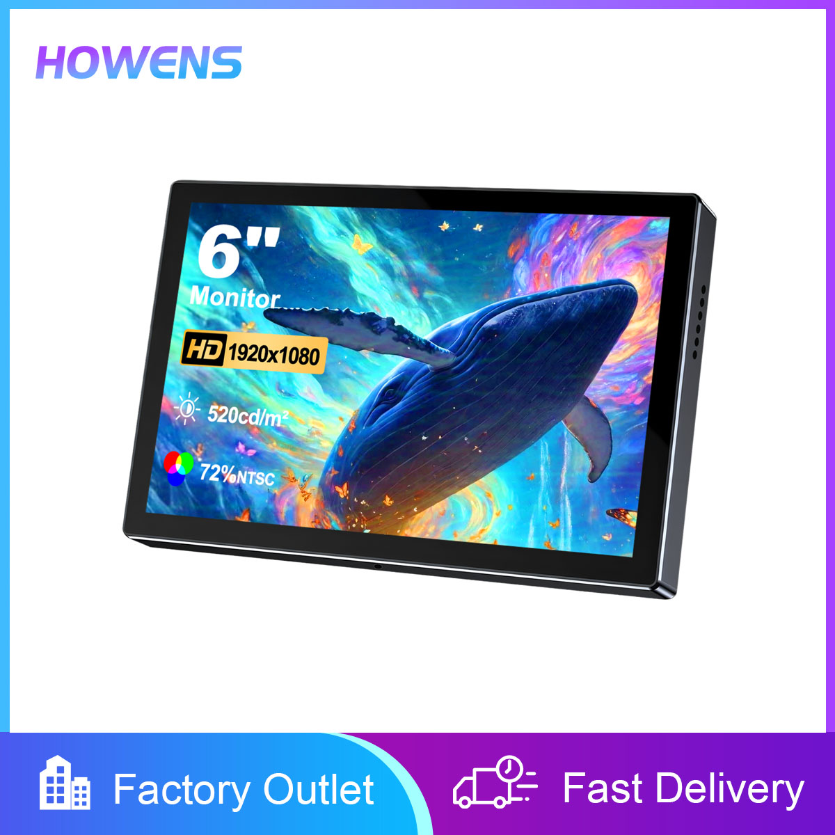6 Inch Portable Monitor HD 108 - Pc Gaming Gta 6 ulasan dan harga