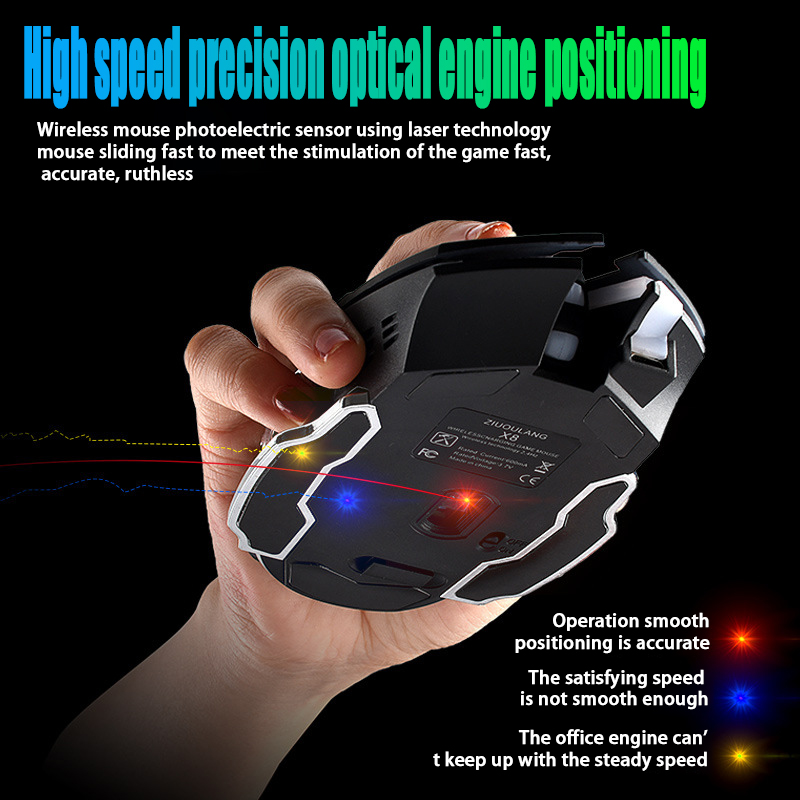Free Wolf X8 Wireless Mouse Ch - Pc Gaming Gta 6 ulasan dan harga