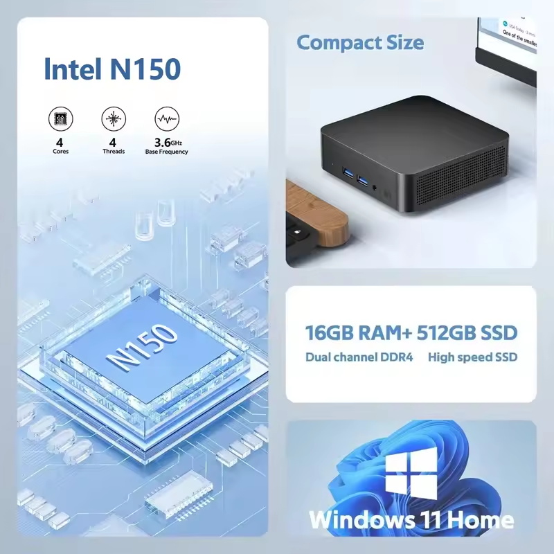 2026 Intel N150 Mini PC Portab - Pc Gaming Gta 6 ulasan dan harga